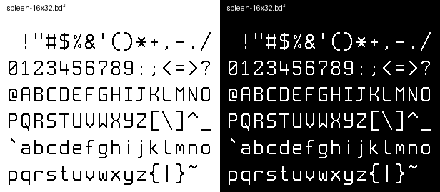 Preview of spleen-16x32.bdf